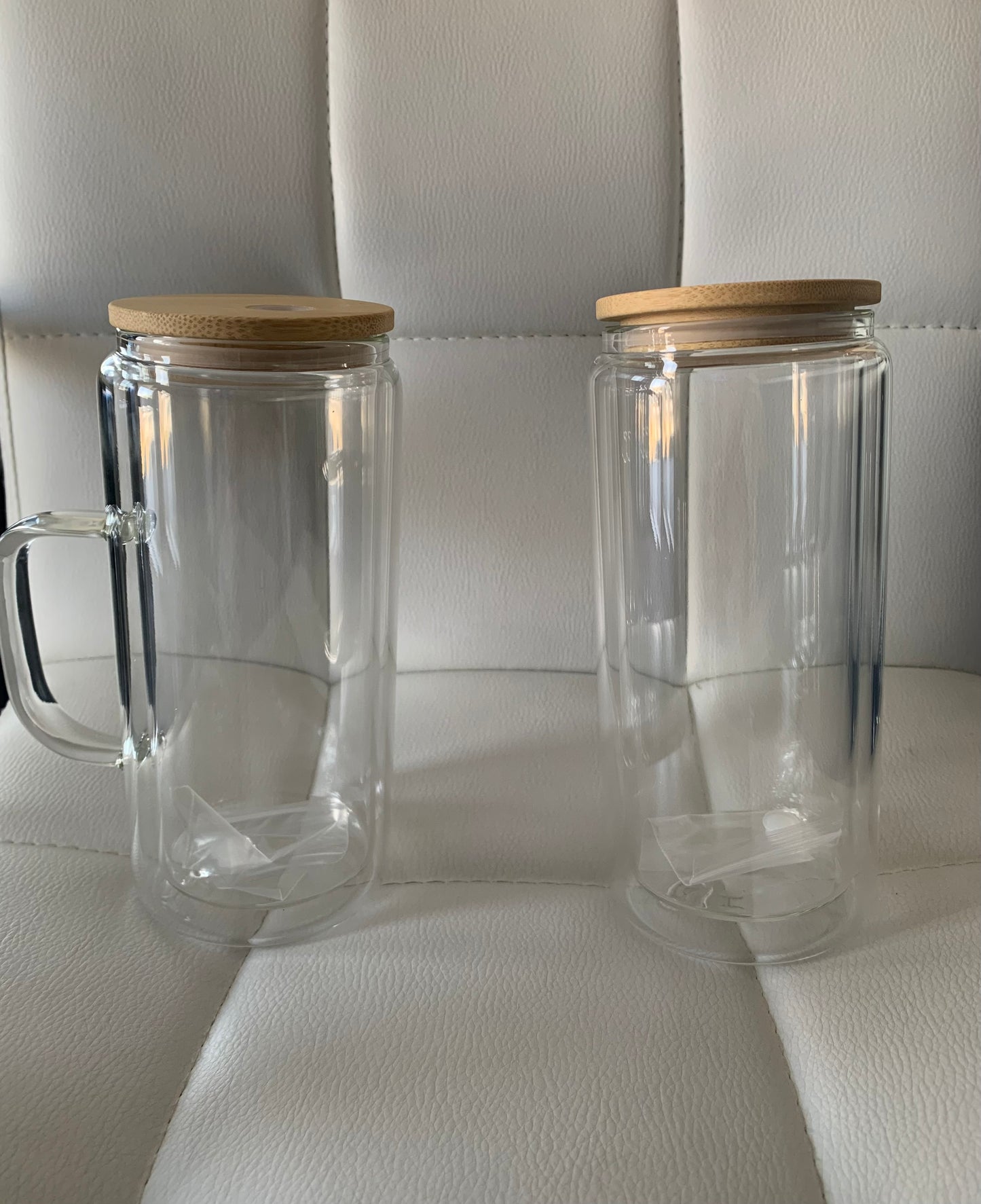 Glass Blank Snowglobe Cups (With Glitter)