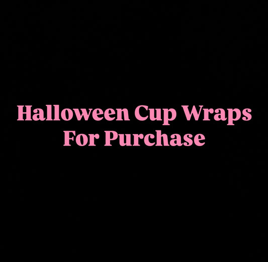 Halloween Cup Wraps