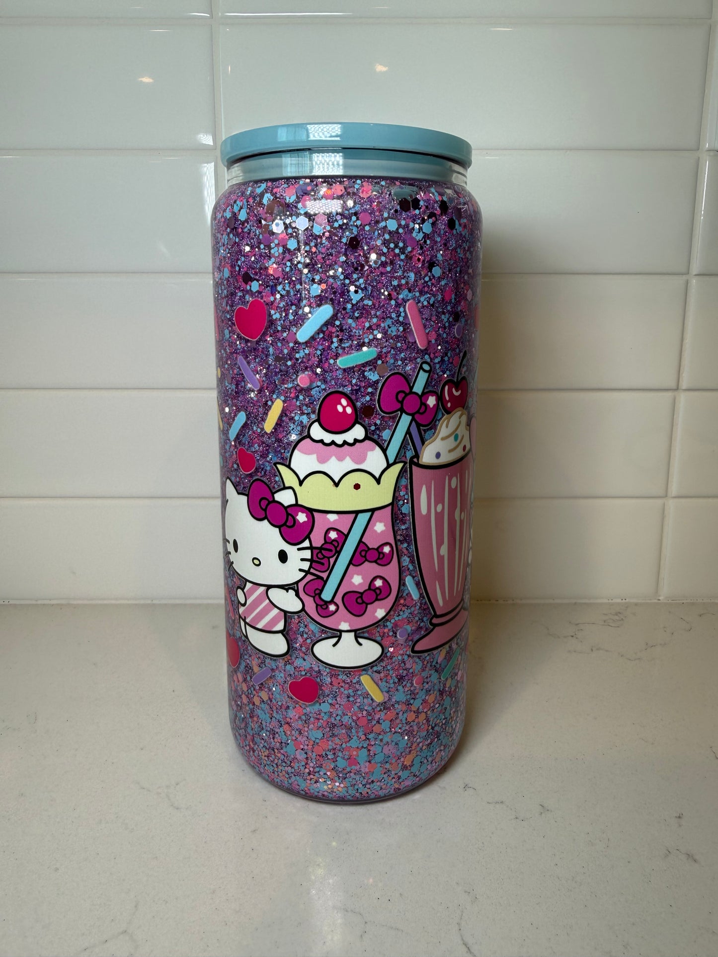 Sanrio Glass Snowglobe Cup