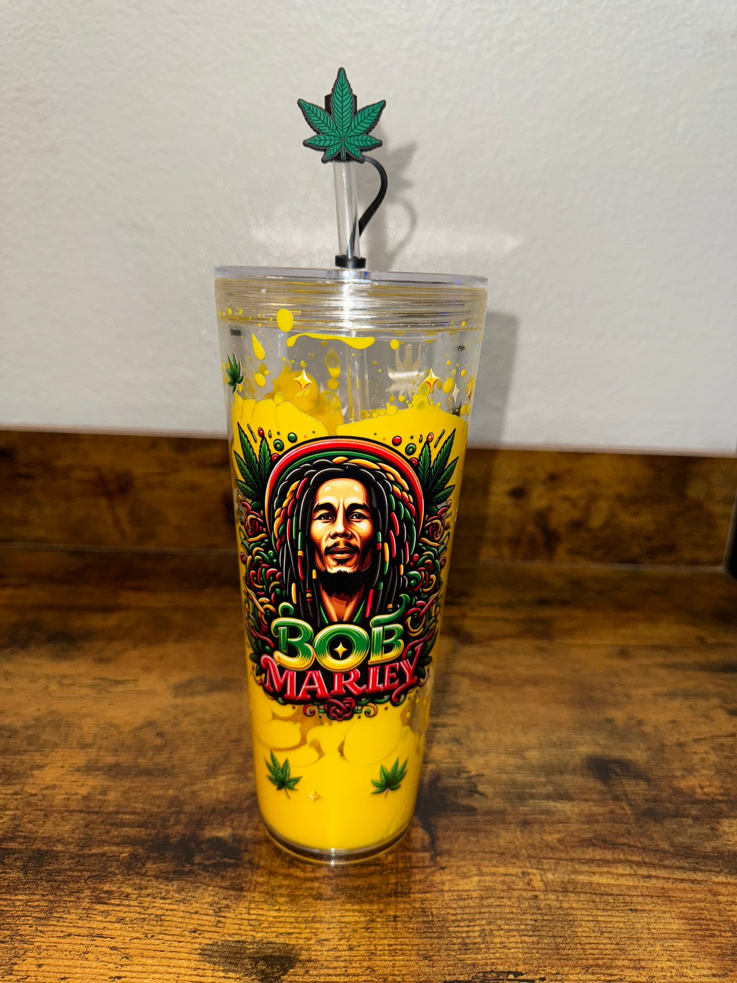 Discounted Bob Marley Lava Cup (wrap has an air bubble, not really noticeable)