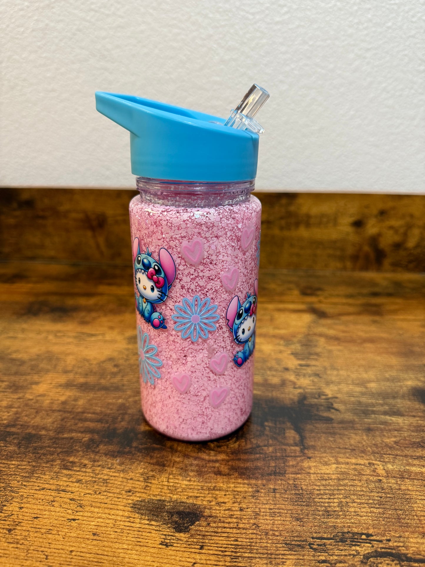 HK Stitch Kids Acrylic Snow Globe Cup