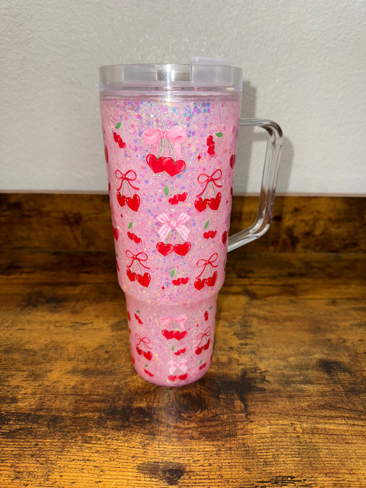 40oz Acrylic Snow Globe Cup