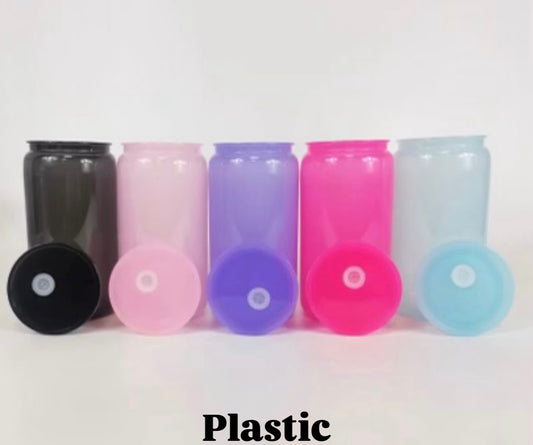 Acrylic and Glass Colored Cups