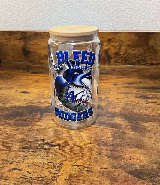 Dodgers Glass Cup