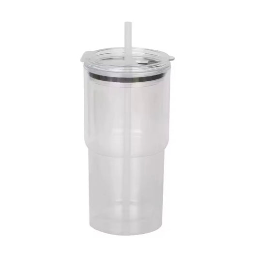 18oz Acrylic Snow globe Cup (With Glitter)