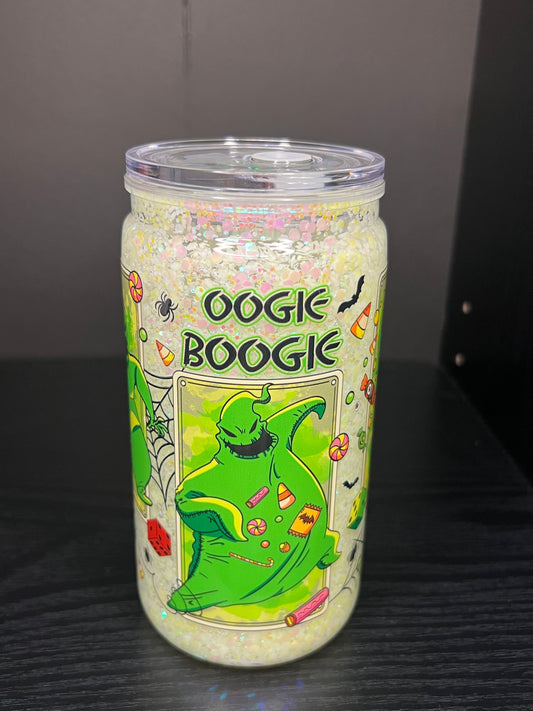 Glow In The Dark Oogie Boogie Acrylic Snow Globe