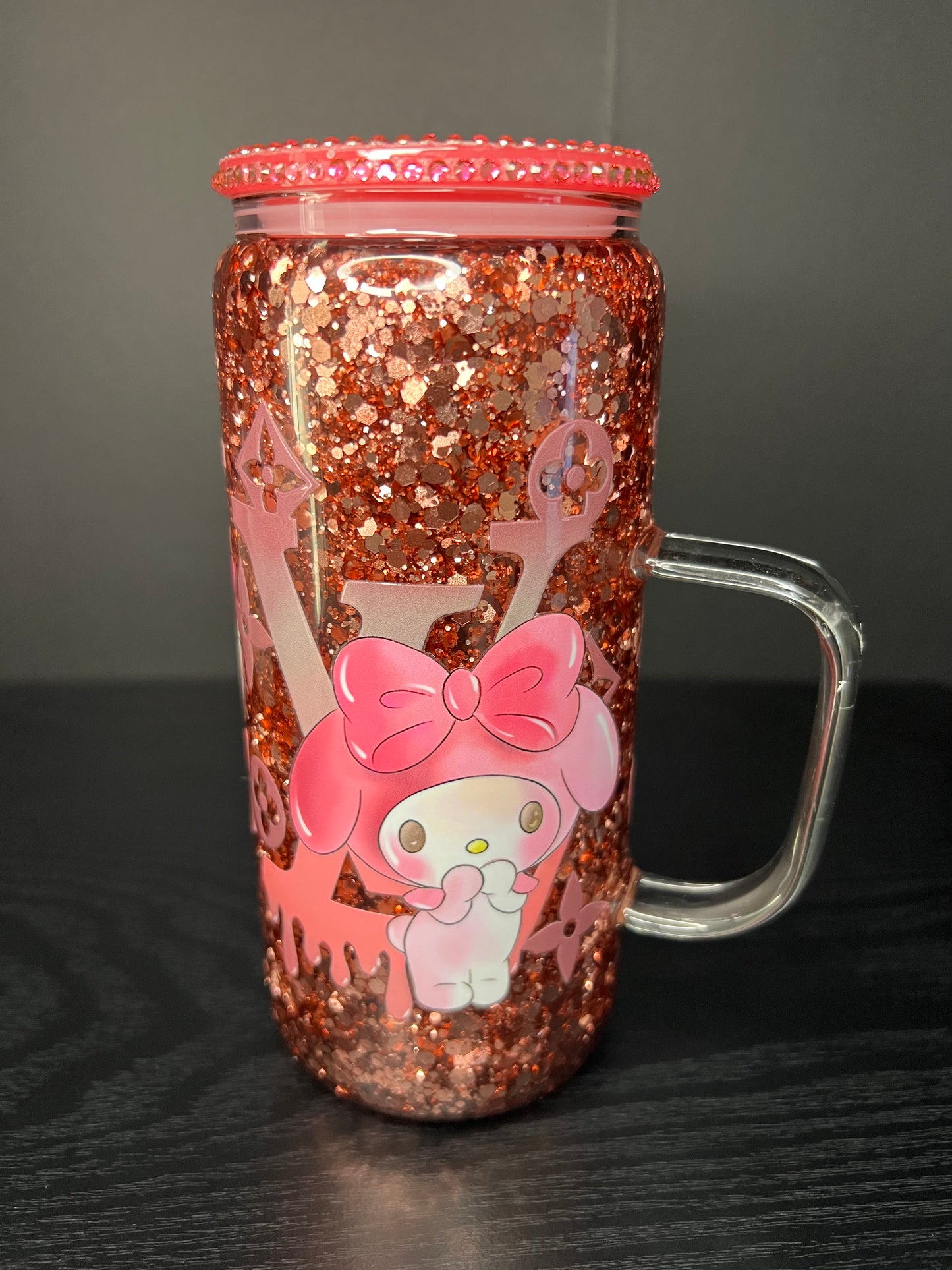 LV HK Glass Snowglobe with handle