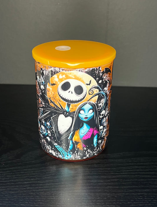 Jack and Sally Glass Mug