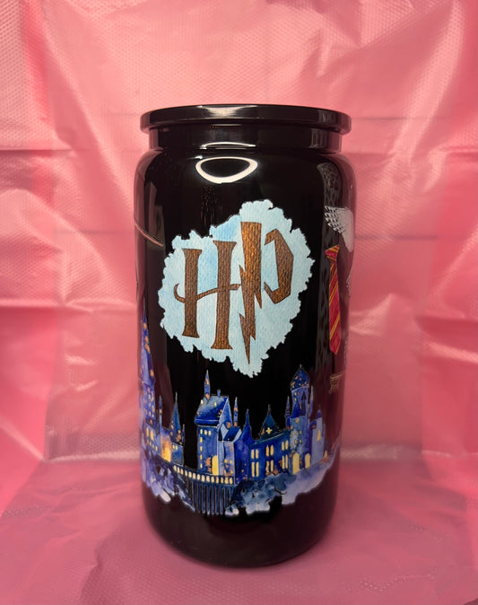 Harry Potter Black Glass Cup