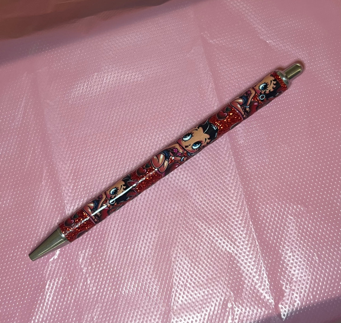 Glitter Betty Boop Pen