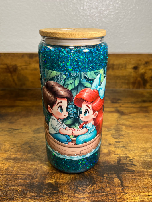 Ariel Glass Snow Globe