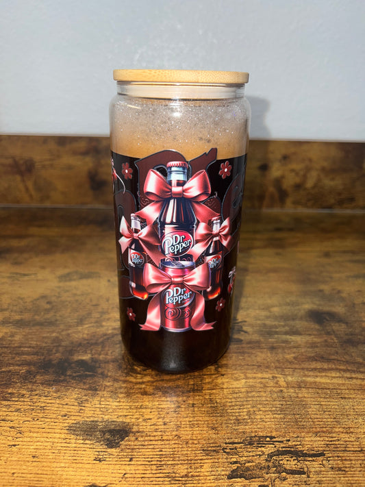 Dr.Pepper Glass Cup